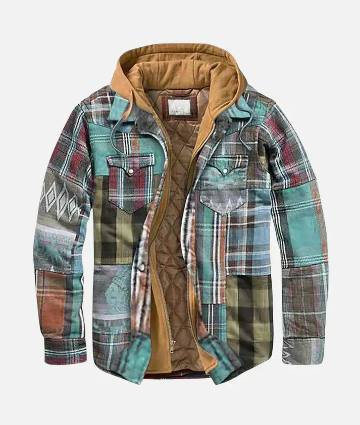 Zach | Patchwork Plaid Jacket