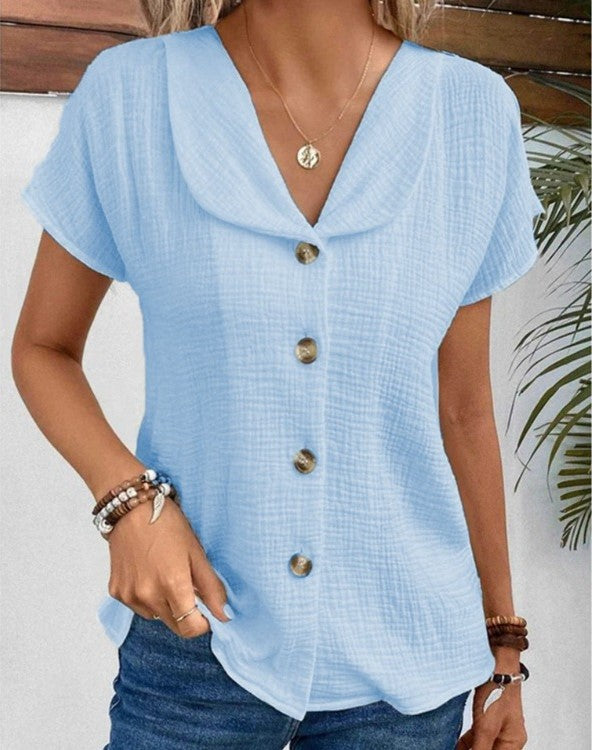 Jane | Cotton Linen Blouse