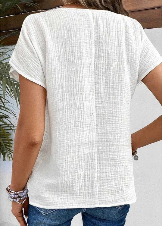 Jane | Cotton Linen Blouse