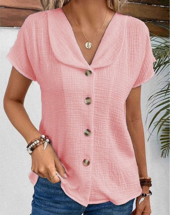 Jane | Cotton Linen Blouse